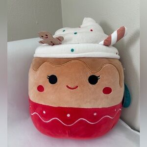 Squishmallows Gingerbread Latte Medium Plush 11" Rare Limited Edition NWT